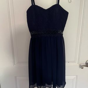 BCX navy blue dress